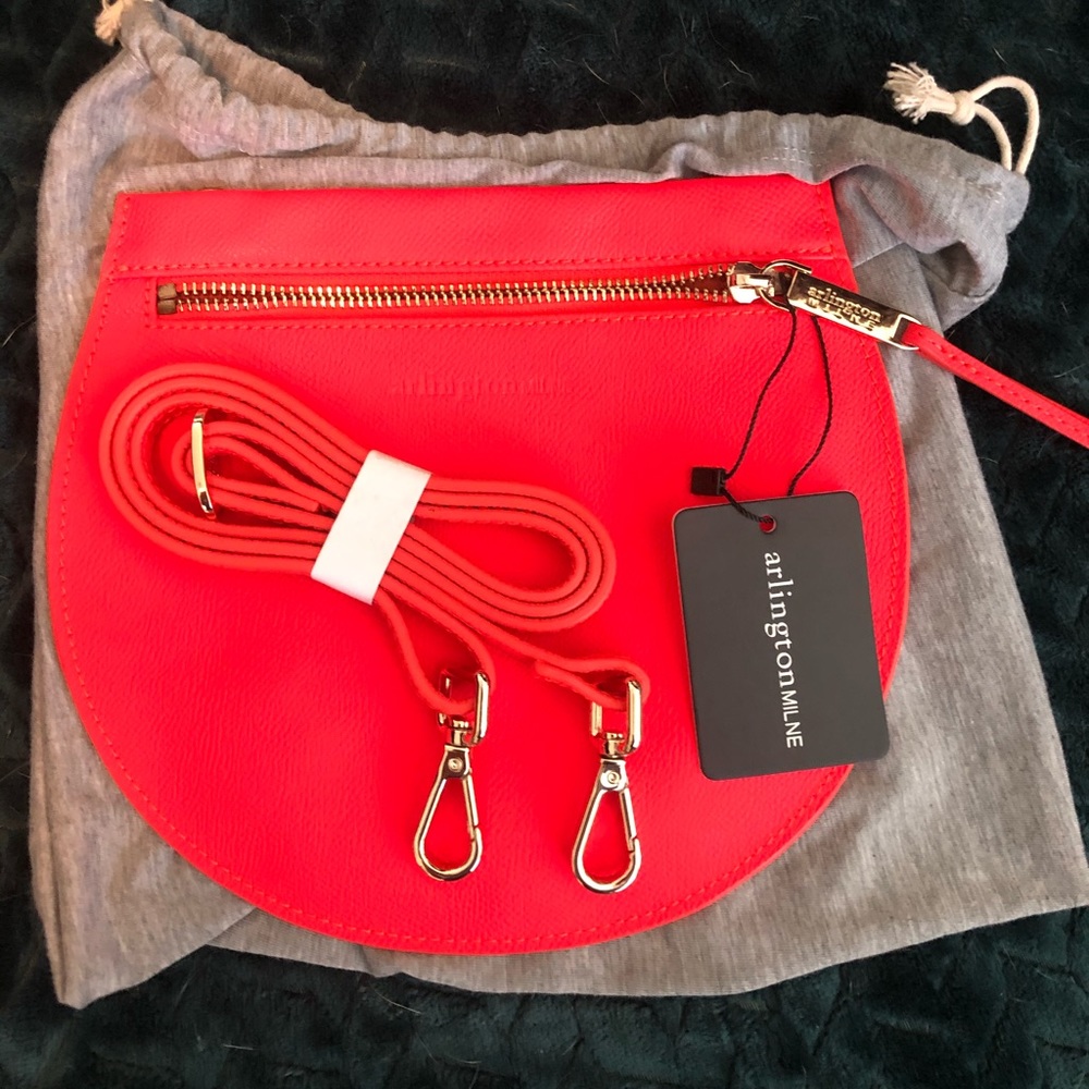 Neon Leather NWT Arlington Milne crossbody bag